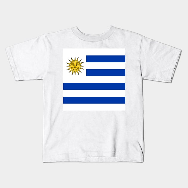 Uruguay flag Kids T-Shirt by flag for all